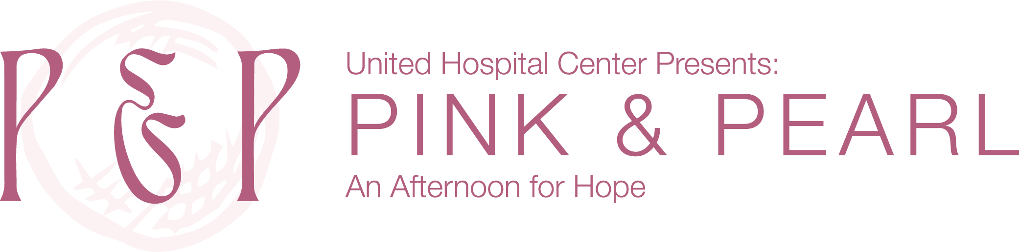 UHC Pink and Pearl Wordmark Logo UHC Pink and Pearl Wordmark Logo